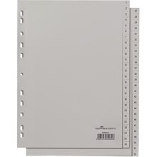 Intercalaires en plastique, chiffres, A4, 52 touches