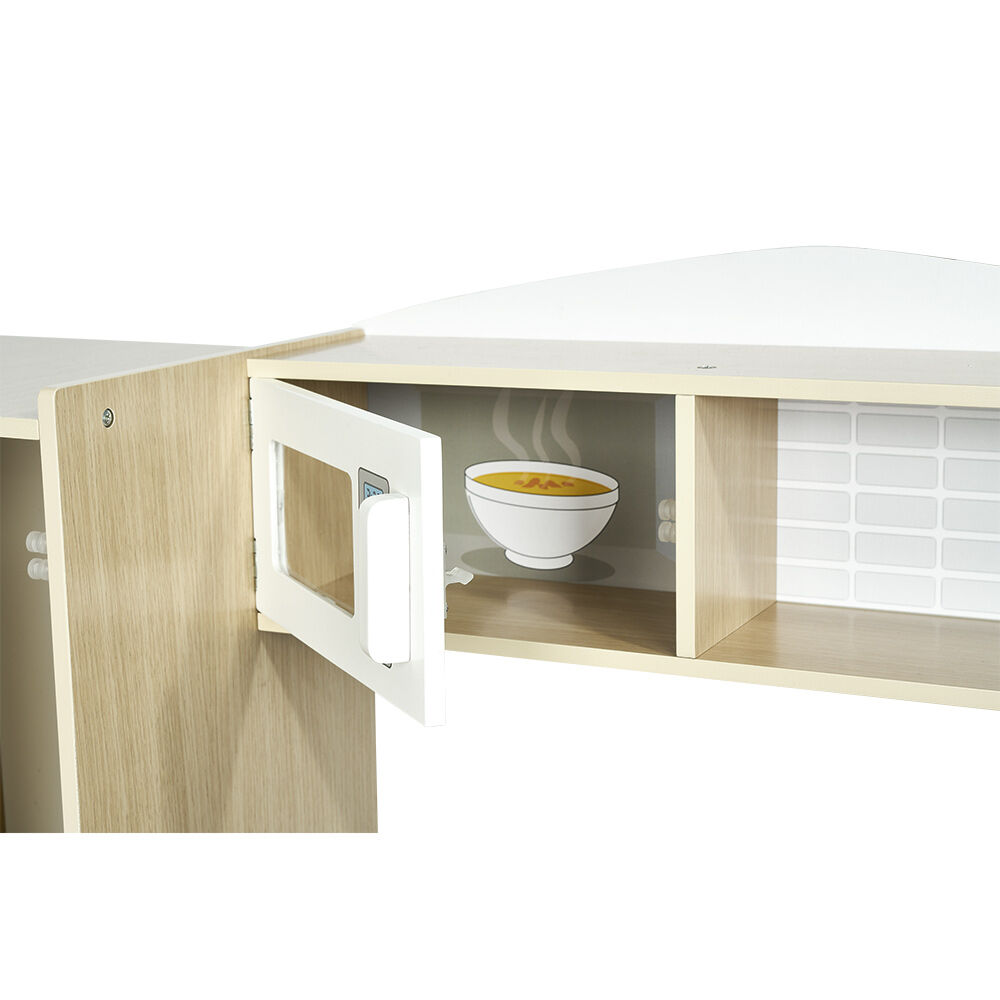 Cuisine et Glacier réversible 2 en 1 en bois