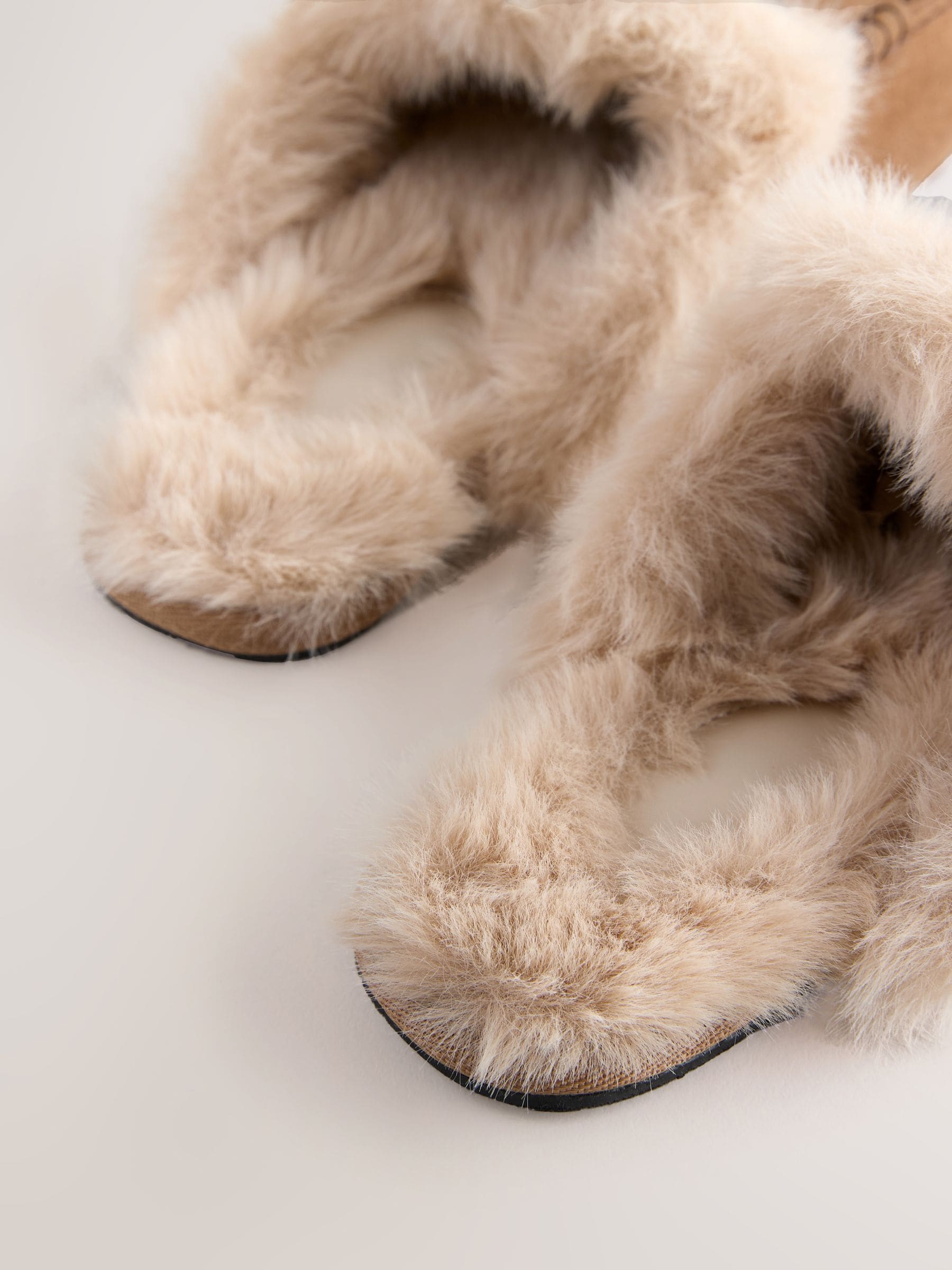 Mokkabruin - Suede Loafer Mule Slippers