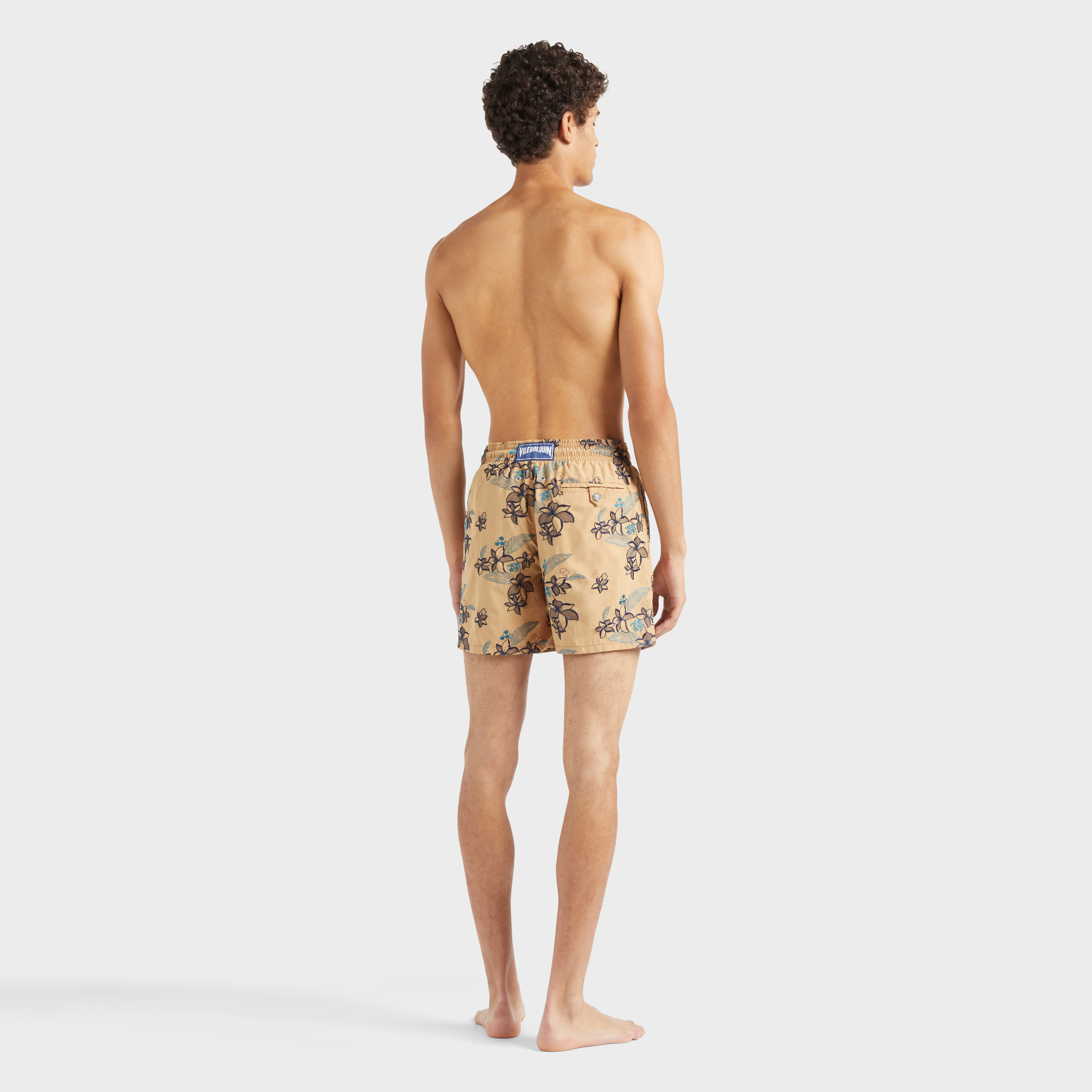 Maillot de bain homme brodé Flowers Power - Edition Limitée