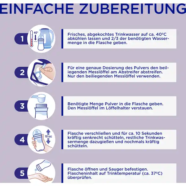 HA 2 hydrolysierte Folgenahrung nach dem 6. Monat