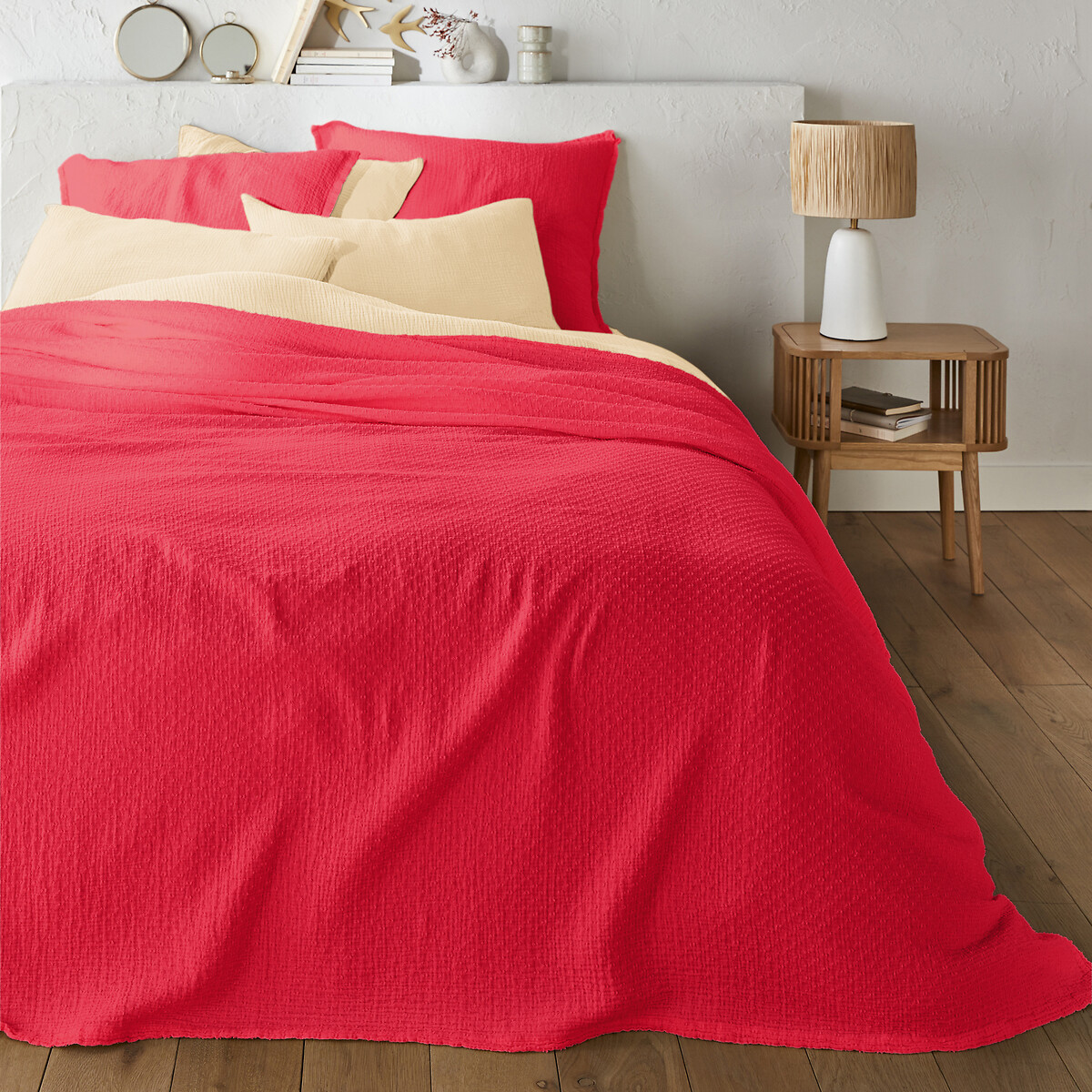 LA REDOUTE INTERIORS<br>Colcha em tetra, Plumetis