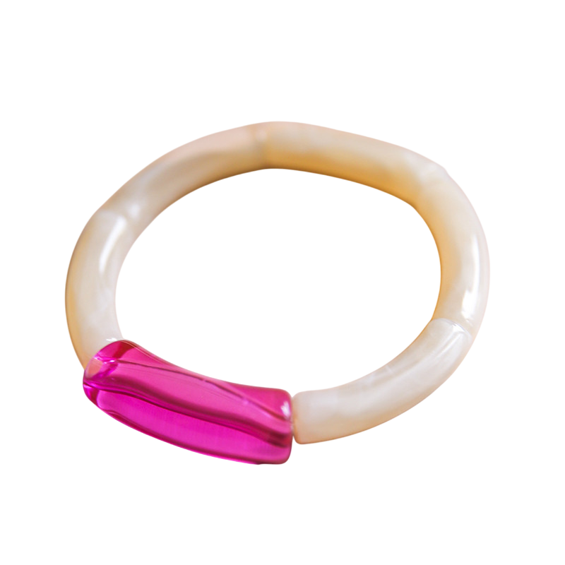 Armband Tube Mia pink beige