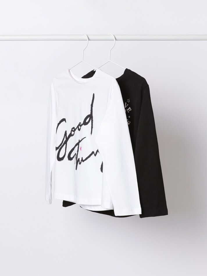 Pacote com 2 camisetas estampadas - Off-White