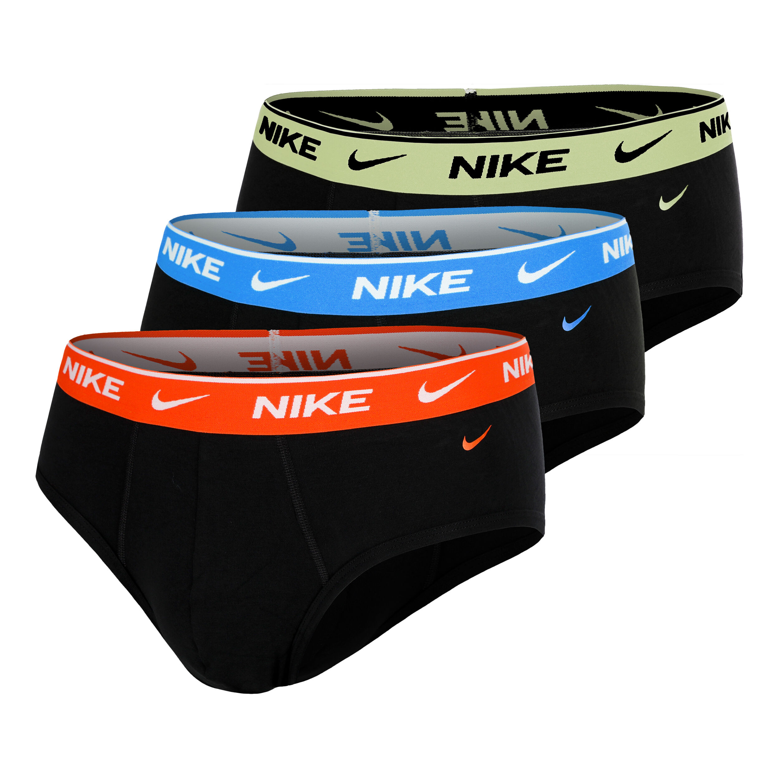 Nike Everyday Cotton Stretch Brief Caleçon Pack De 3 Hommes - Multicouleur