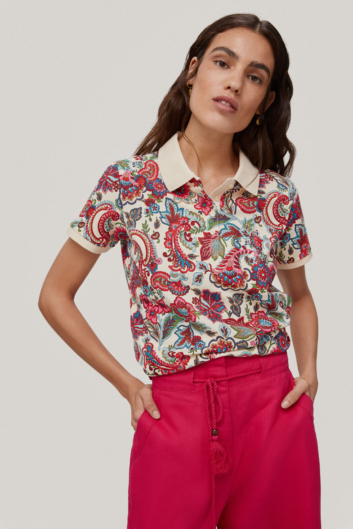 Camisa polo estampada de manga curta - Vários modelos