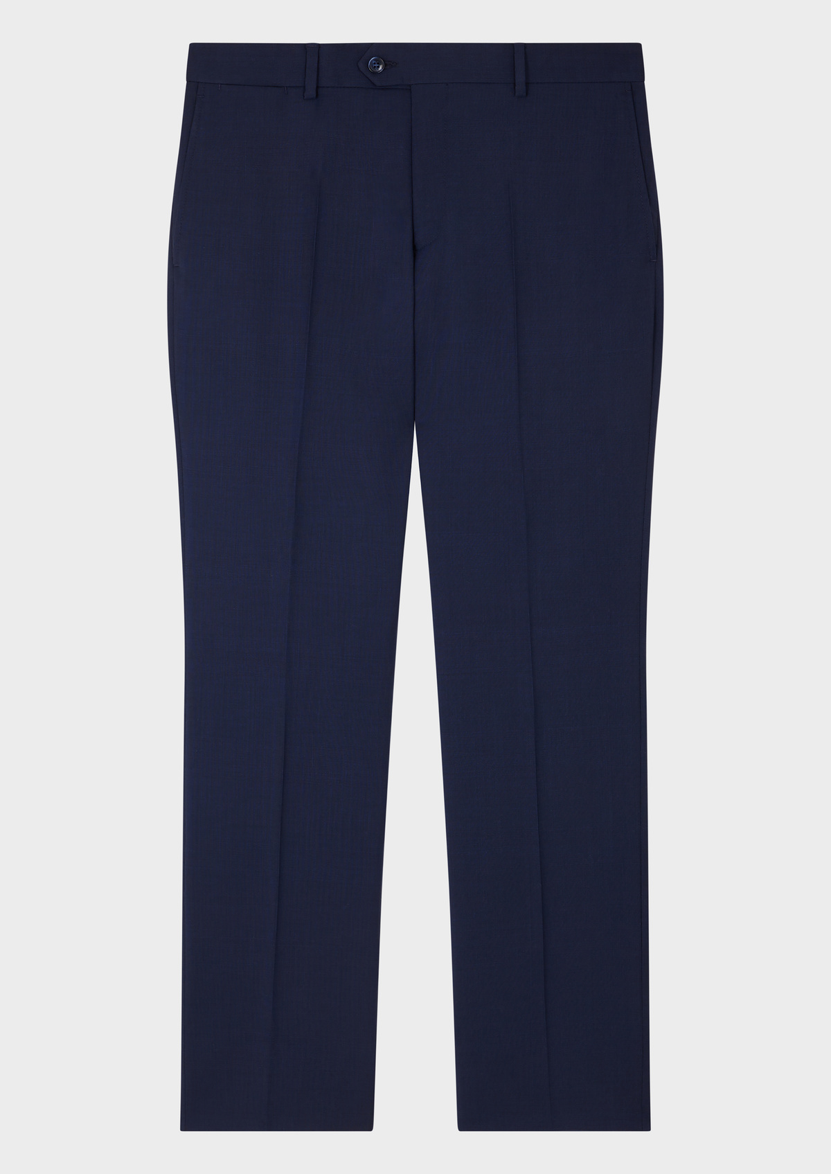 Pantalon coordonnable Regular en laine bleu marine Prince de Galles