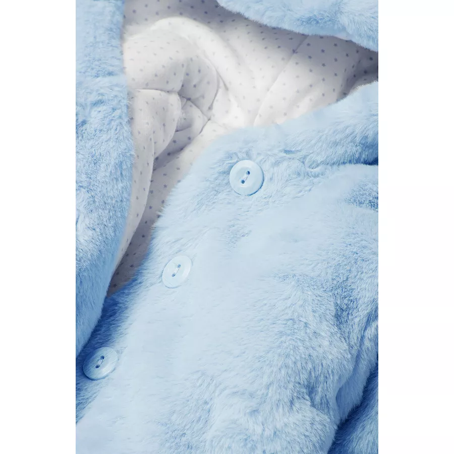 MINOTI Fellimitatjacke Blau