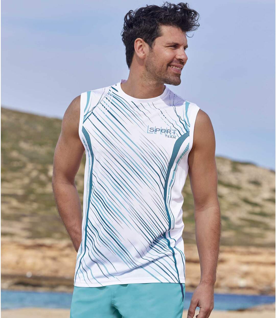Lot de 2 Tee-Shirts Sans Manches Sport