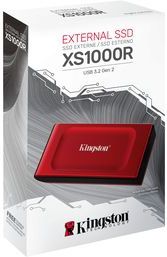 Kingston Technology 1TB XS1000 Red External USB Gen 2 Draagbare Solid State Drive