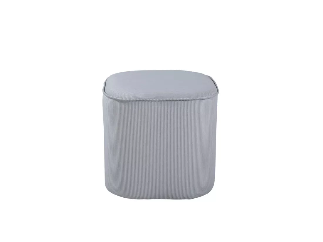 Pouf en Velours Côtelé 