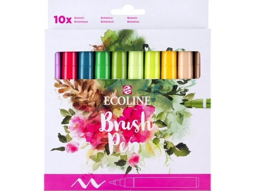 Ecoline Brush Pen set Botanic | 10 colours