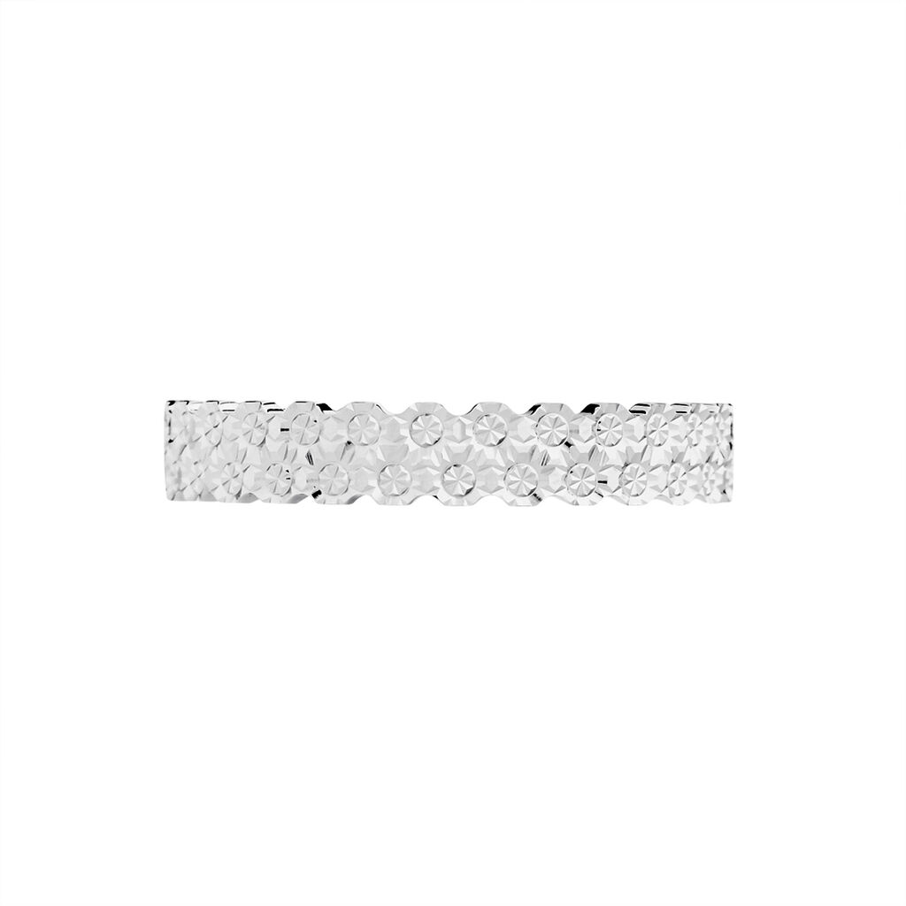 Alliance Dentelle 2 Rangs Diamantee Or Blanc