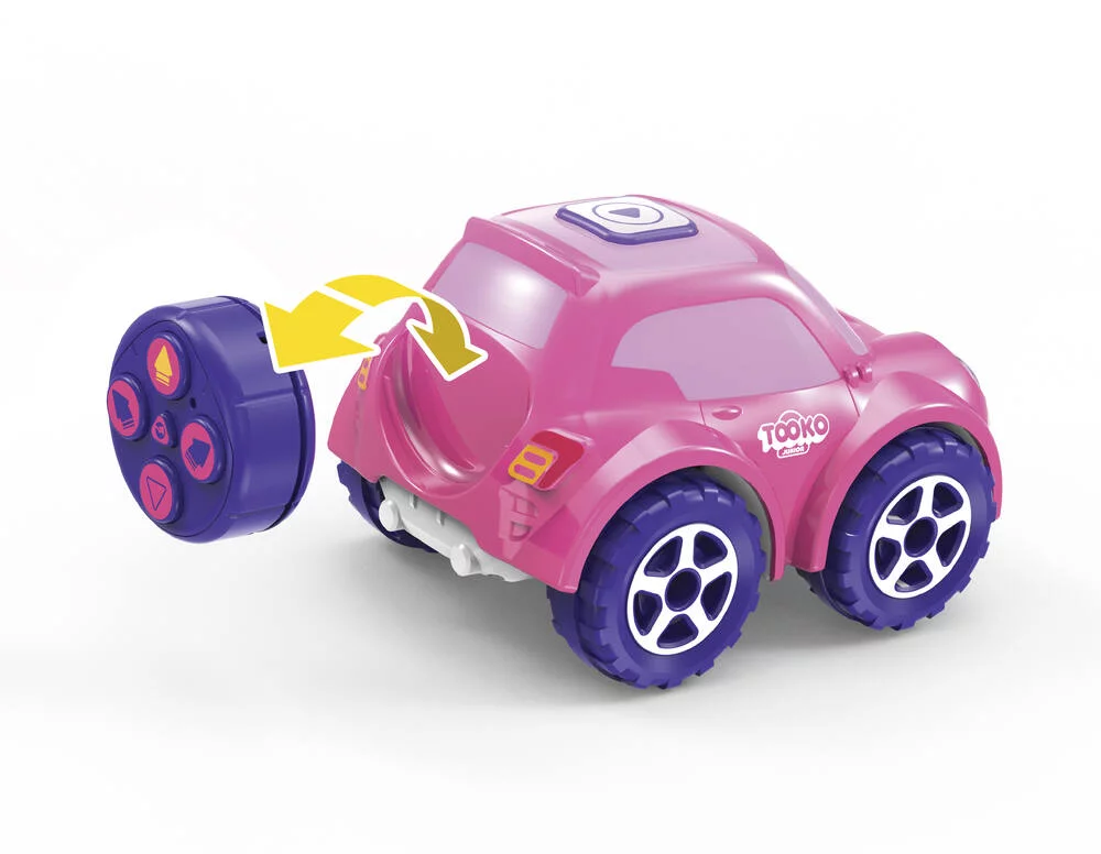 TOOKO - VOITURE TELECOMMANDEE ROSE FONCTION SUIS MOI
