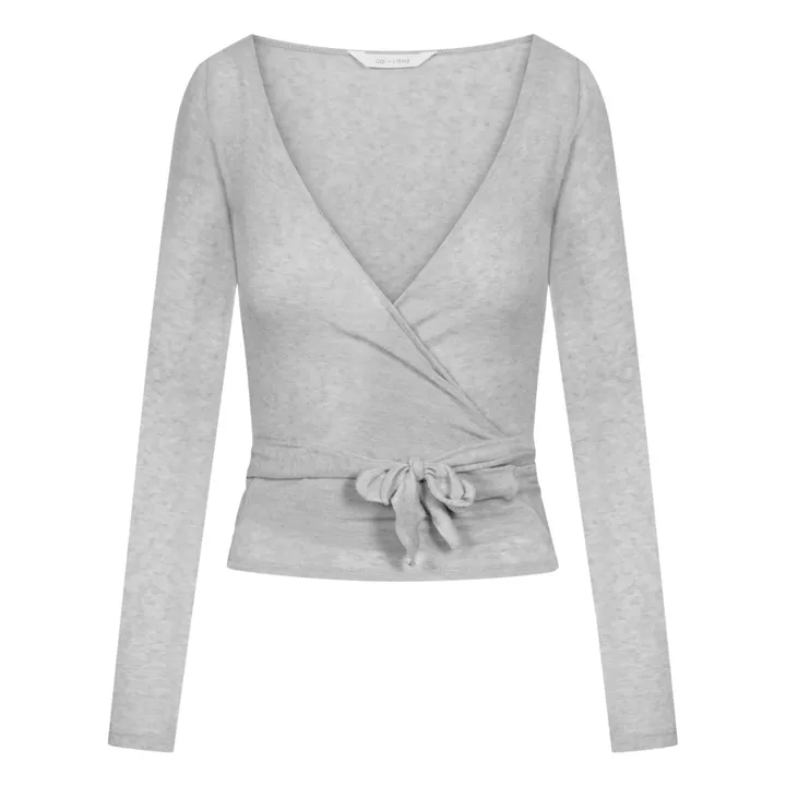 GAI+LISVA Cardigan Cache-cœur Anne Laine | Gris