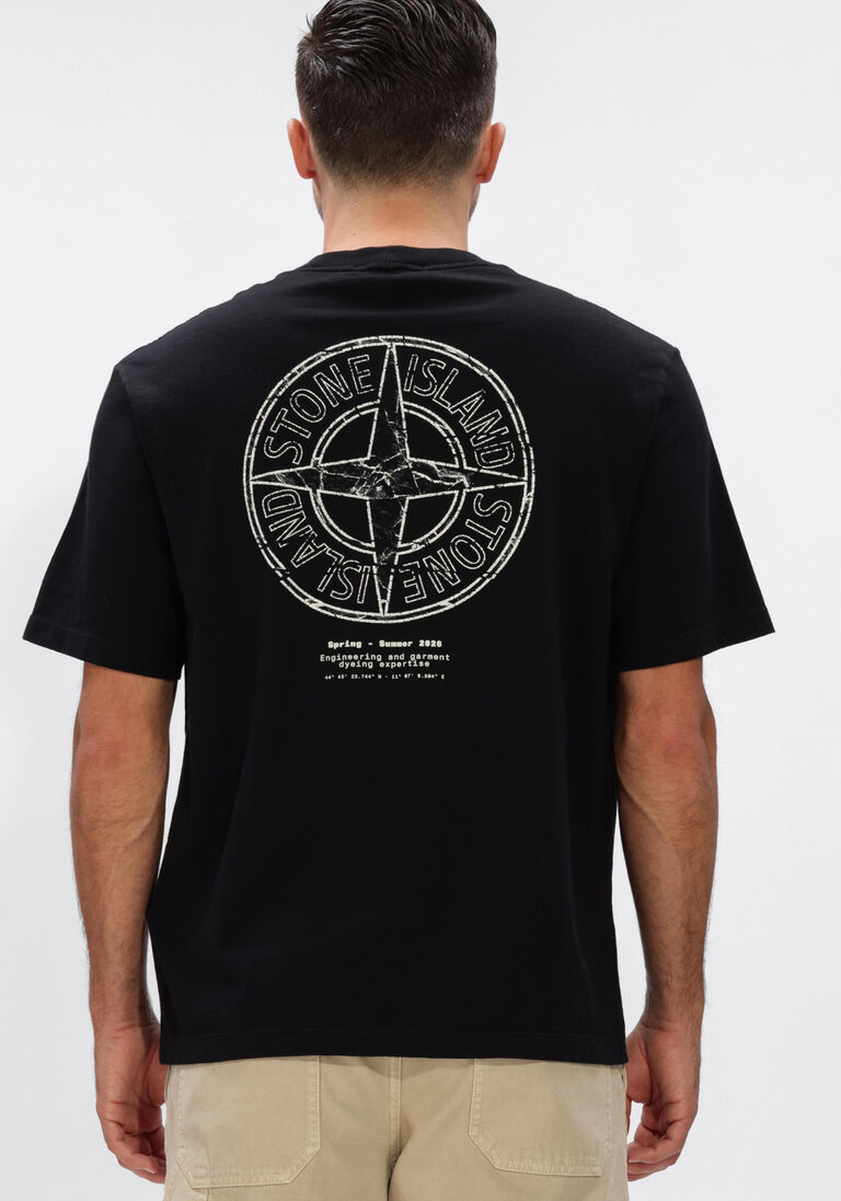 zwarte stone island t-shirt ss t-shirt s0285