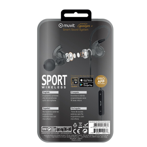Fones de ouvido Muvit Sport Wireless M2s V2