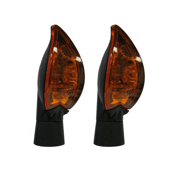 Dafy Moto - Mini Clignotants Tulipe Noir