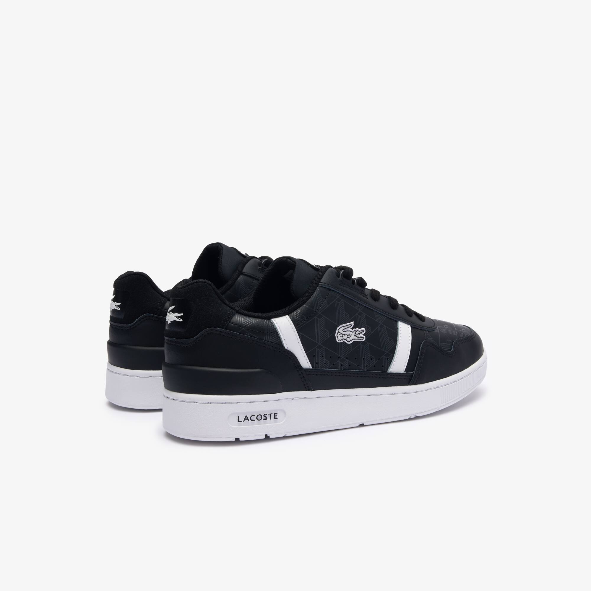 Herren-Sneakers T-CLIP aus bedrucktem Leder Sneakers - Schwarz - Lacoste - Herren
