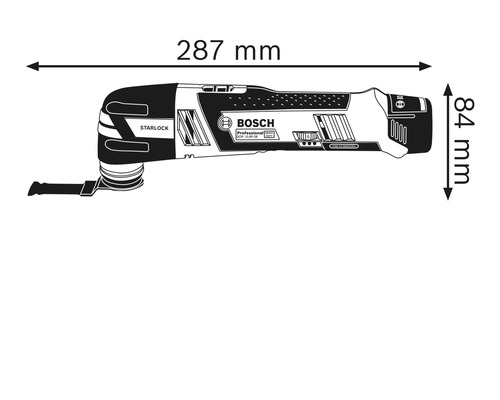 Bosch Professional GOP 12V-28 accu-multisnijder, inclusief 2 accu's (3,0Ah) en lader