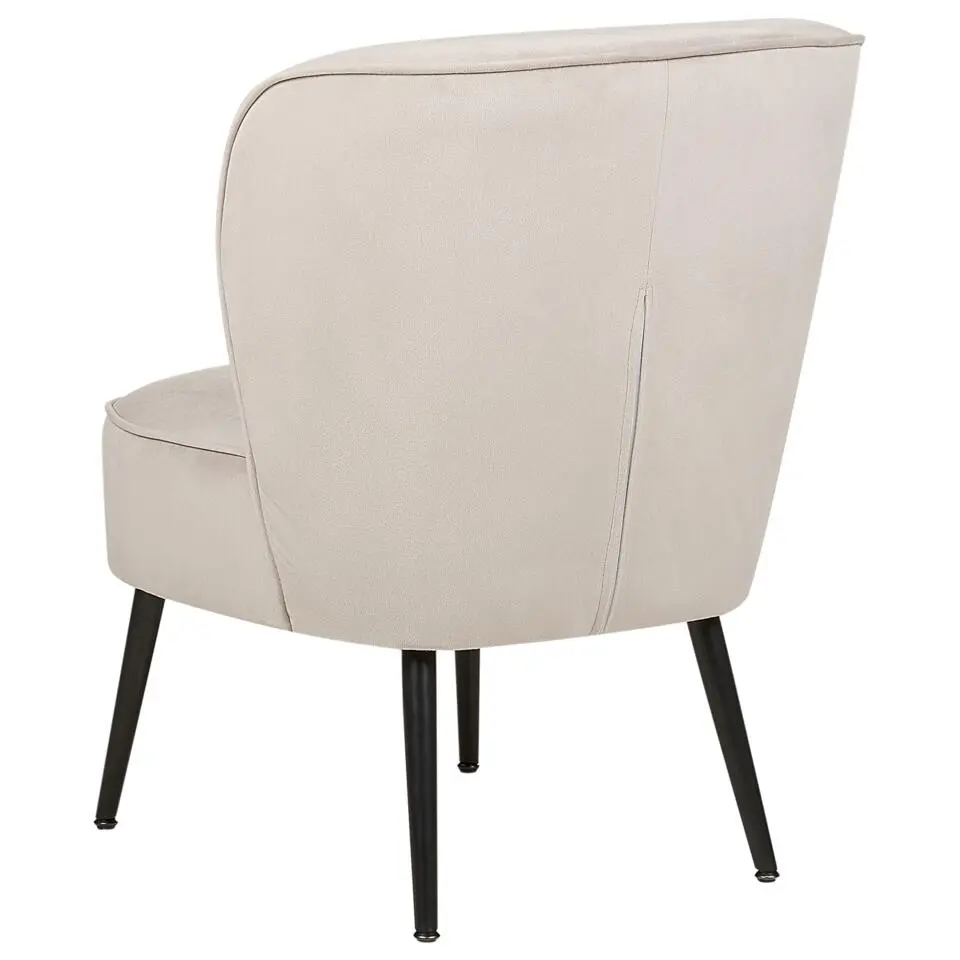 VOSS - Fauteuil - Taupe - Fluweel
