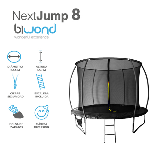 Cama elástica infantil Biwond Nextjump 8