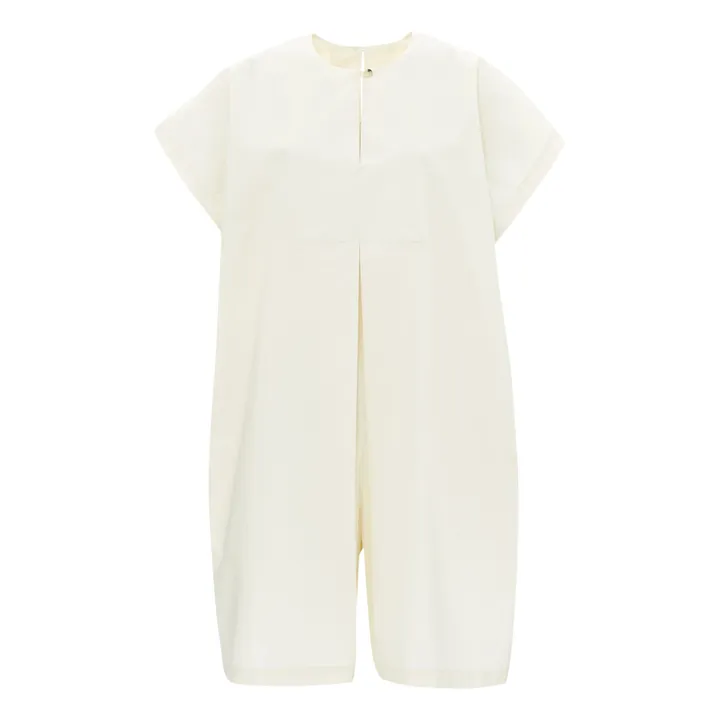 Black Crane Combishort Col V | Blanc