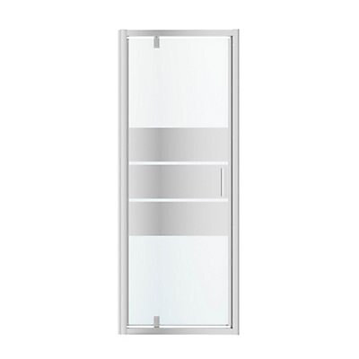 Porte de douche pivotante GoodHome Beloya miroir 80 cm