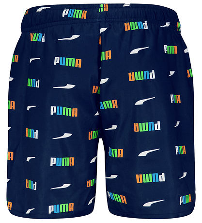 Puma Bådeshorts - Printed Logo - Navy Combo