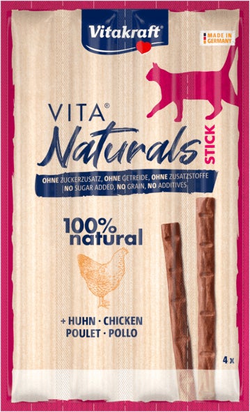 Vitakraft kattensnack Naturals Cat Sticks zalm 4 stuks