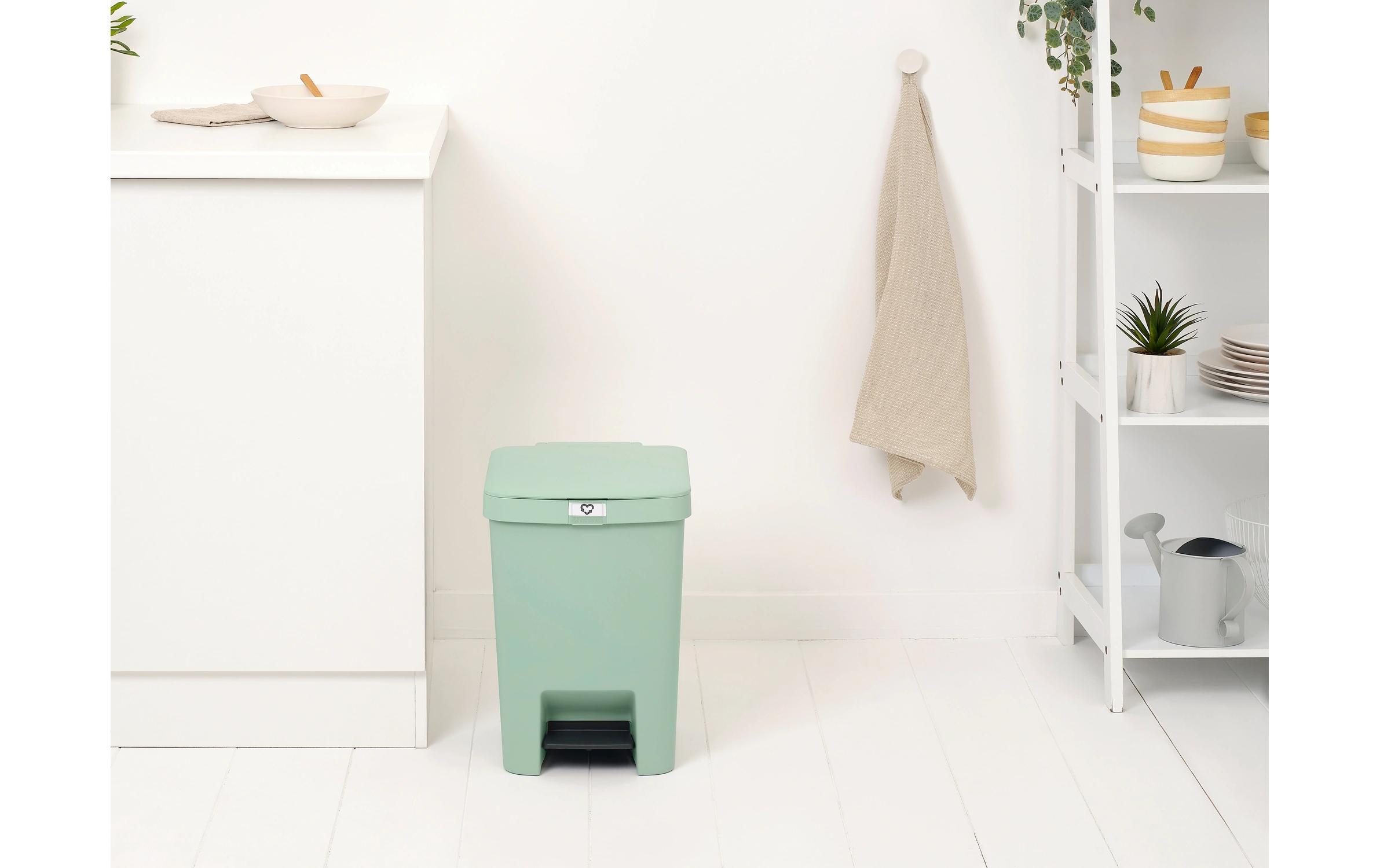 Recyclingbehälter StepUp 25 l, GrünTreteimer für Recyclingmaterialien