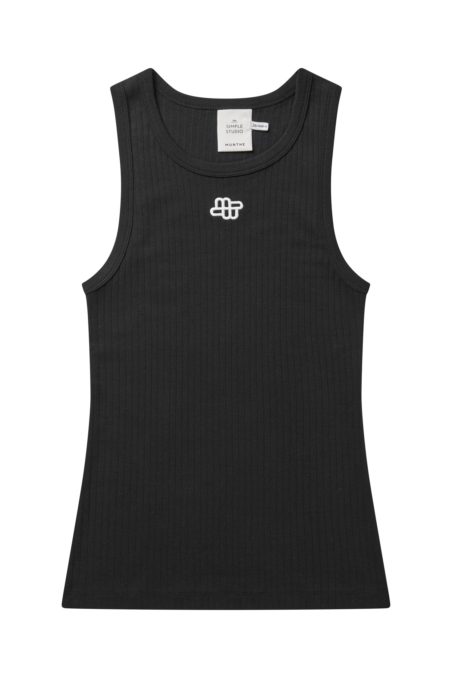 MUNTHE  Tezza Logo tank top - sort
