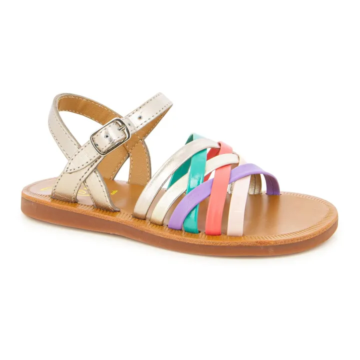 Pom d'Api Sandales Plagette Lux | Doré
