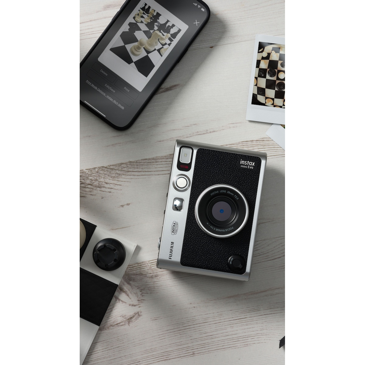 Fujifilm Instax Mini Evo kamera (sort)