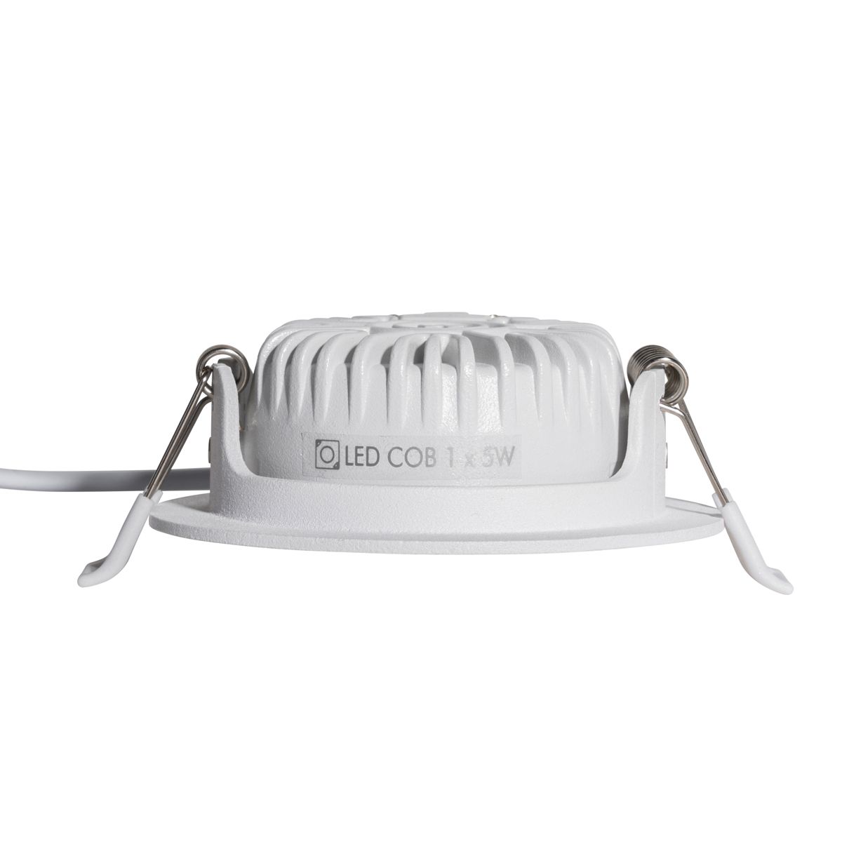 Set van 6 moderne inbouwspots wit 8,2cm incl. LED IP54 ultra slim - Pupil