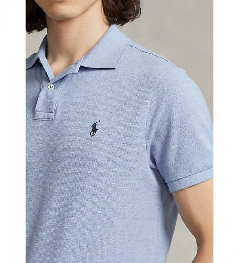 Polo Ralph Lauren Slim Fit Piqué, Azul