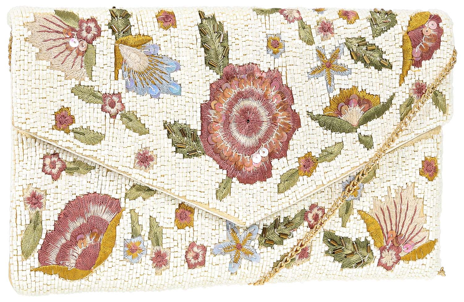 Clutch - Floral Beads