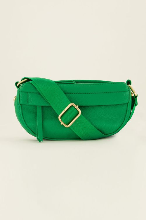 Groene crossbody tas met extra vak
