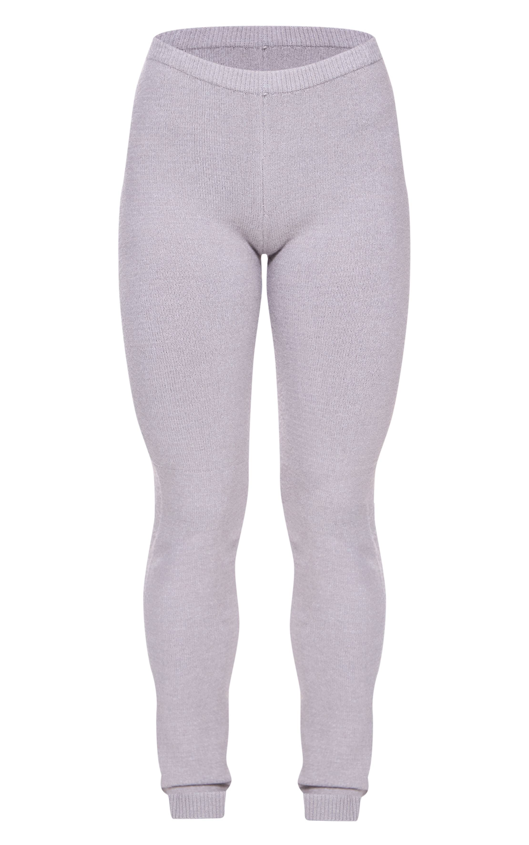 Charbon Legging Basique En Maille