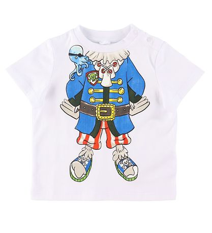 Stella McCartney Kids T-Shirt - Weiß m. Pirat