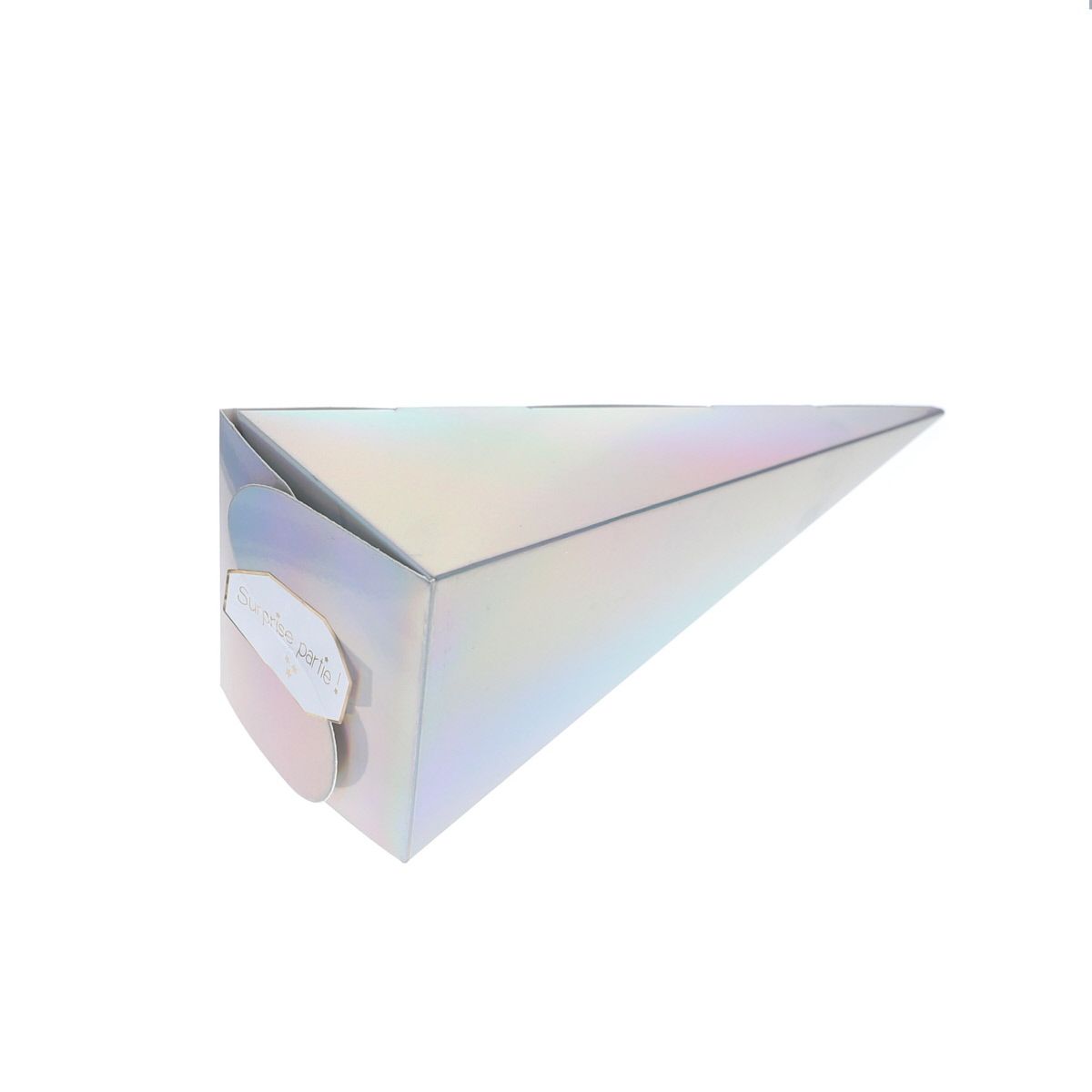 Cône 7 surprises gris iridescent Mercredi et Patati