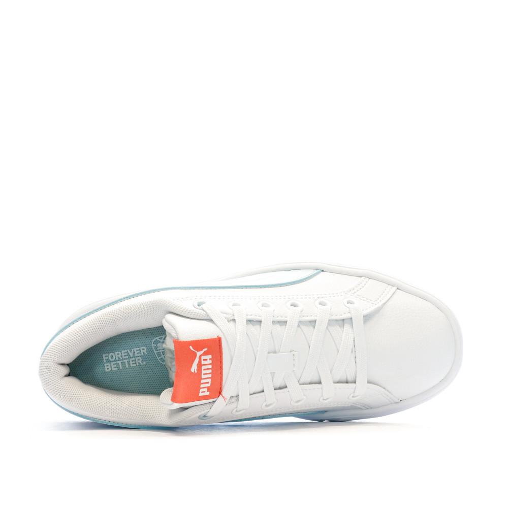 Puma Baskets Blanc/Bleu Plateforme Femme Puma Kaia 2.0