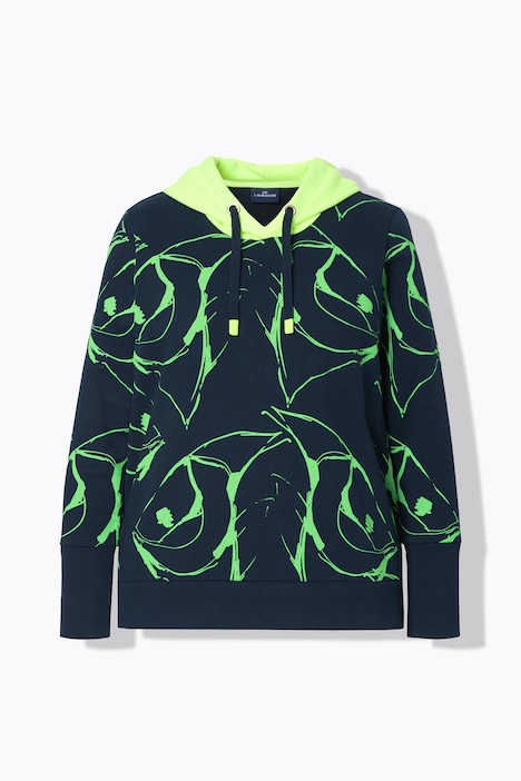 Sweatpullover, Kapuze, Langarm, allover Print, OEKO-TEX Made in Green