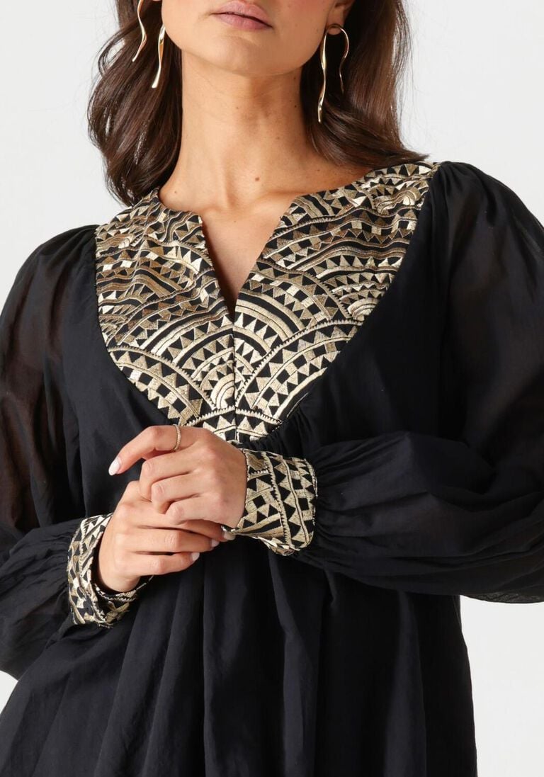 zwarte greek archaic kori blouses 340552