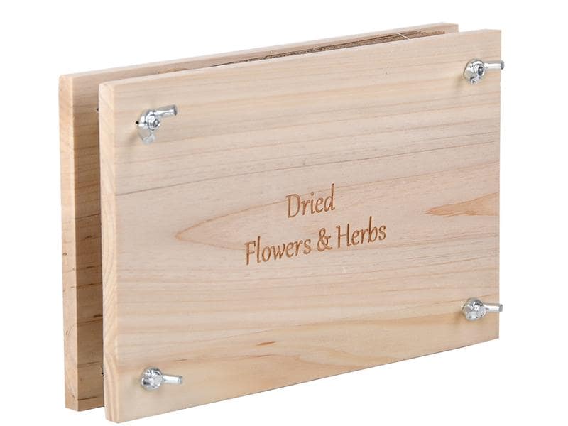 Esschert Design Blumen-und Kräuterpresse mit Schrauben Traditionelle Presse für Kräuter und Blumen
