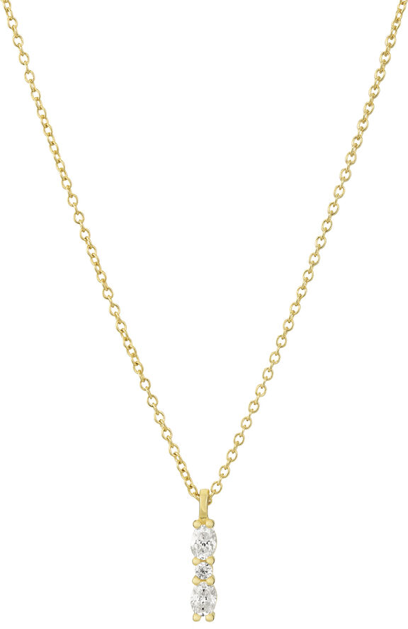 Sif Jakobs Jewellery ELLERA OVALE PICCOLO NECKLACE 18 kt. forgyldt
