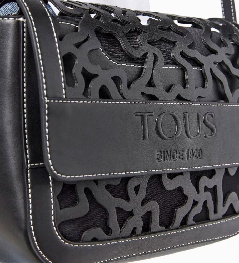 Bolsa transversal preta Tous Amaya Kaos Shock