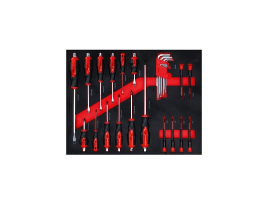 BGS TECHNIC - Servante d'atelier - 6 tiroirs et 1 porte latérale - 158 out...