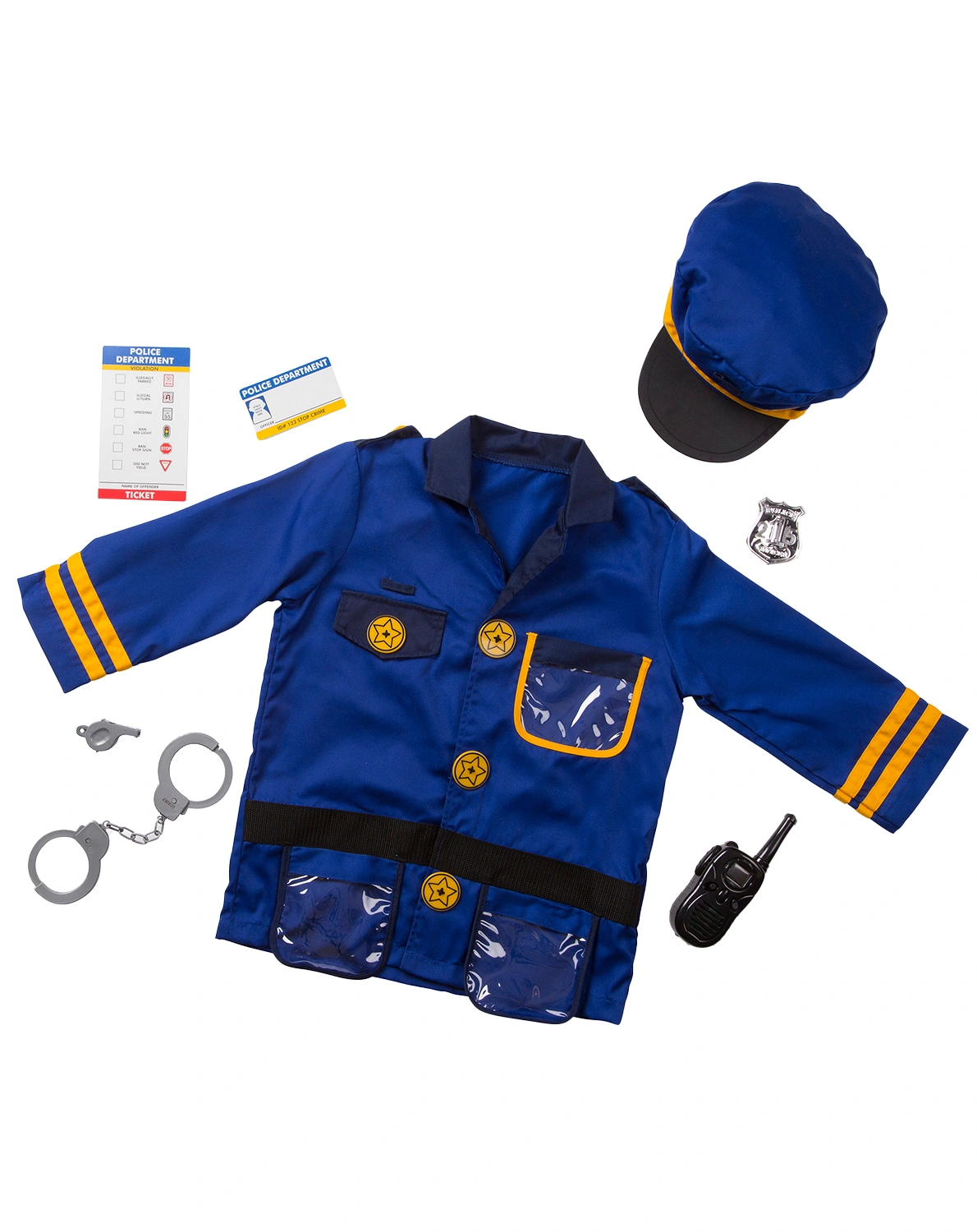 Kostümset POLICE OFFICER (8-teilig)