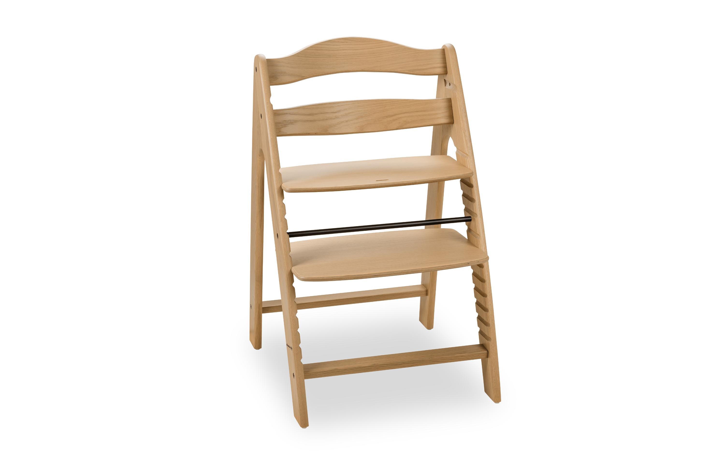 Treppenhochstuhl Arketa Oak<br>Ergonomischer Holzhochstuhl für Kleinkinder